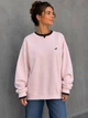 Світшот жіночий Matinee&Fancy 877-52 oversize з подвійним коміром і вишивкою one size рожевий - зображення 1