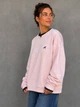 Світшот жіночий Matinee&Fancy 877-52 oversize з подвійним коміром і вишивкою one size рожевий - зображення 3