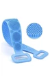 Двостороння силіконова мочалка-масажер для тіла Silica Gel Bath Brush синього кольору Silica Gel Bath Brush (218277) - зображення 1