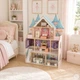 Drewniany domek dla lalek EcoToys Bella z zestawem mebli EF8306 (5905817012077) - obraz 9