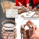 Деревянный 3D-пазл часы "Баряжа" (Bell Tower Clock) с LED-подсветкой - изображение 6