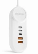 Зарядное устройство зарядка адаптер PD18W на 2USB (быстрая зарядка) + 2хType-C с сетевым шнуром питания - изображение 1