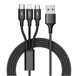 USB кабель 3 в 1 Apple +Type-C+Micro USB быстрая зарядка качество Charging Cable - изображение 1