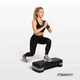 Степ-платформа EasyFit 2-ступінчаста чорно-сіра (нековзна поверхня степплатформа-дошка для аеробіки та фітнесу) US-2Step-125474 - зображення 2