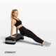 Степ-платформа EasyFit 2-ступінчаста чорно-сіра (нековзна поверхня степплатформа-дошка для аеробіки та фітнесу) US-2Step-125474 - зображення 5