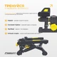 Степпер с эспандерами EasyFit Pace-A с прямым ходом EF-0560-BK Черный (56003646) - изображение 5