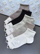 Набір 5 пар жіночі короткі шкарпетки в рубчик DMDBS Soft Fine Cotton (р. 36-41, бавовна) - зображення 1