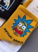 Набір 5 пар жіночі та підліткові високі шкарпетки з принтом Rick and Morty КОРОНА (р. 36-41, бавовна) - зображення 6