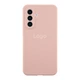 Чехол-накладка Liquid Silicone (AA) с защитой на камеру для Samsung Galaxy S26 5G (S942) Pink Sand - изображение 1