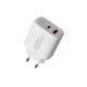 Мережевий зарядний пристрій ArmorStandart Poweraze 45 W GaN Type-C + USB-A White (ARM90431) - зображення 1
