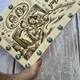 Дерев'яна коробочка для грошей на весілля на гвинтах «У першу шлюбну ніч» 19×11 см - зображення 2