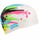 Шапочка для плавания силиконовая взрослая Mad Swim 055463 White-Multicolor - изображение 3