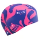Шапочка для плавання силіконова доросла котики Mad Swim 055457 Pink-Blue - зображення 3