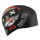 Шапочка для плавания силиконовая юниорская Mad Swim 057414 Black-Red - изображение 2