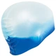 Шапочка для плавания двухцветная силиконовая взрослая Cima 8683 White-Blue - изображение 4