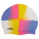 Шапочка для плавания двухцветная силиконовая взрослая Cima 8683 White-Multicolor - изображение 1