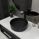 Умывальник на столешницу Koller Pool Round Arc 355х355 мм Черный матовый 1823010512 круглая маленькая - изображение 3