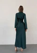 Женское шелковое платье MAXI / Зеленый 46-48 / BASED 0135812 - изображение 7
