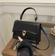 Сумка клатч маленькая женская через плечо с экокожи в стиле old money на 1 отделения 20,5x14x7 см, черная (SVS) - изображение 5