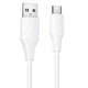 Кабель HOCO X124 Bien silicone charging data cable Type-C White - зображення 1