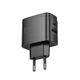 Сетевое зарядное устройство HOCO CS63A Bright PD65W (1A1C) charger (EU) Black - зображення 6