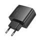 Сетевое зарядное устройство HOCO CS63A Bright PD65W (1A1C) charger (EU) Black - зображення 7