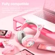 Наушники Onikuma Cat Ear Bluetooth Wireless Gaming Headset B5 |BT/AUX, Type-C, 55H, RGB| - изображение 3