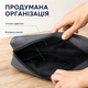 Дорожный водонепроницаемый кейс органайзер для портативного ирригатора электрической зубной щетки насадок и аксессуаров косметичка для путешествий в чемодан ручную кладь вместительный компактный серый футляр сумка для хранения средств гигиены дома - изображение 7