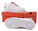 Кроссовки женские и мужские Ni Air Force 1 x Supreme White Red / кроссовки Най аир Форс 1 белые с красным 39 - изображение 7