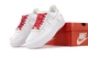 Кроссовки женские и мужские Ni Air Force 1 x Supreme White Red / кроссовки Най аир Форс 1 белые с красным 39 - изображение 8