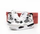 Кроссовки женские и мужские Ni Air Jord 4 White Black / Най аир Джорд 4 белые с черным высокие 37 - изображение 2