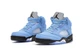 Кросівки чоловічі та жіночі Ni Air Jord 5 UNC Blue / Най аір Джор 5 блакитні високі 41 - зображення 4