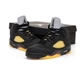Кросівки чоловічі Ni Air Jord 5 Black Yellow / Най аір Джор 5 чорні з жовтим високі 41 - зображення 2