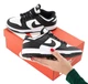 Кроссовки женские и мужские Ni SB Dunk Low White Black / кроссовки Най СБ Данк белые черные 41 - изображение 6