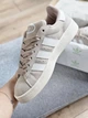 Кроссовки мужские и женские Adi Campus Beige White / Ади Кампус бежевые с белым 39 - изображение 2