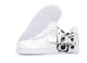 Кроссовки женские и мужские Ni Air Force 1 Low х Comme des Garçons Supreme / Най аир Форс 1 белые с черным 43 - изображение 4