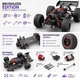 Радіокерована машинка ZLL SG316 MAX 1:16 4WD до 80 км/год, RC монстр-трак, позашляховик на пульті, всюдихід, повний привід, автомобіль для бездоріжжя, акумулятор - зображення 7
