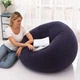 Надувное кресло-пуф Inflatable Sofa Надувное кресло-мешок 110×110×85 см Темно-синий - изображение 3