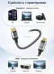 Кабель DisplayPort - HDMI 4K 60Hz 1м SmartG Gold, 4K 60 Гц, 2K 144 Гц, FULL HD 1080P 180 Гц 1 метр в оплетці - изображение 2