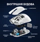 Миша бездротова ігрова ATTACK SHARK X11 Радіо 2.4Ghz + Bluetooth 5.2 + Док-станція. Біла - зображення 5