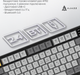 Клавиатура беспроводная Ajazz AF82 Wireless/Bluetooth/USB Black/White (AF82-BW) - изображение 13