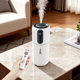 Умный увлажнитель воздуха Evoair STEAMIX3800, Wi-Fi, резервуар 3,8 л, производительность увлажнения 300 мл/ч, датчик влажности, автоматический режим, УФ-лампа, ароматерапия - изображение 3