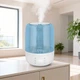 Ультразвуковой увлажнитель воздуха Evoair LUNO Smart Wi-Fi White/Blue (2.5 л, 150 мл/ч, Гигростат, Ночной режим) - изображение 5