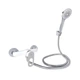 Смеситель для душа Lidz Latwa 010 (с душевым гарнитуром) (k40) LDLAT010WHI45426 White - изображение 1
