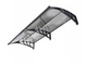 Козырек для двери из поликарбоната Vevor CZPC40X80G-C 198.7 х 96.5 см навес для балкона с водоотводом Серый - изображение 2