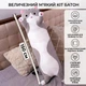 Мягкая игрушка-подушка для обниманий "Кот Батон" 150 см - Плюшевая кот-батон Серый - изображение 1