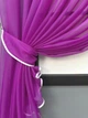 Кухонные шторки VR-Textil № 101к с подвязками фуксия с белым 300х170 см (52-1226) - изображение 3