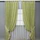 Комплект готових штор VR-Textil Льон мармур Royal Touch № 2011ш Світло-оливковий 100х270 см 2 шт (31-0112) - зображення 2