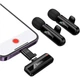 Микрофонная радиосистема Hoco L20A Lightning/USB-C Black (6942007655507) [171194] - изображение 6