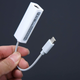 Мережевий адаптер USB Type-C на RJ45 Fast Ethernet 100 Мбіт/с Білий - зображення 4